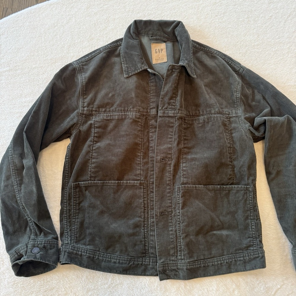 Corduroy Chore Jacket - Men's Size Oversized Small Hunter Green Workwear